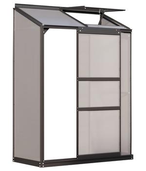 Vitavia Gewächshaus Iris 900 HKP, ca. B131/H182/T69 cm, Schwarz - Aluminium / Polycarbonat
