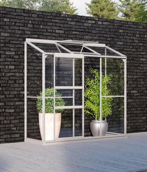 Vitavia Gewächshaus Iris 1300 ESG, ca. B193/H182/T69 cm, Silber - Aluminium, Sicherheitsglas