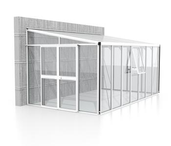 Vitavia Gewächshaus Athene 11900 ESG/HKP, ca. B460/H239/T266 cm