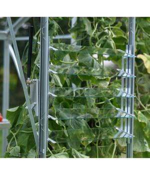 Vitavia Lamellenwandfenster, Silber - Aluminium, Sicherheitsglas