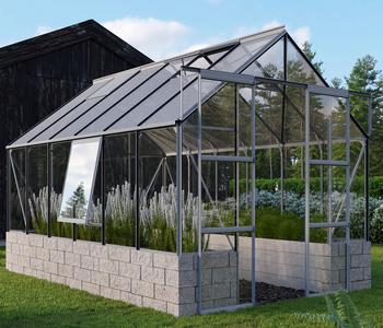 Vitavia Gewächshaus Cassiopeia 9900 ESG/NSG, ca. B257/H249/T385 cm