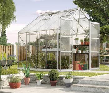 Vitavia Gewächshaus Phönix 6700 ESG/NSG, inkl. Fundament, ca. B257/H254/T261 cm