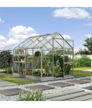 Vitavia Gewächshaus Pontos 5000, ESG/NSG, inkl. Fundament, ca. B195/H207/T261 cm