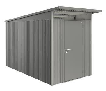 Biohort Gerätehaus AvantGarde Gr. A4, ca. B180/H222/T380 cm, Quarzgrau - Stahl