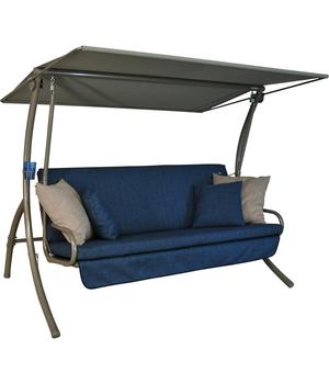 Angerer Hollywoodschaukel schaukel Drift Smart, ca. B210/H160/T145 cm, Blau - Polyester / Stahl PVC