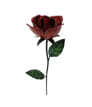 Dehner Metall-Dekostab Rose, Rot - Metall