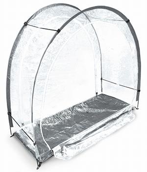 Bio Green Überwinterungszelt Arctic, anthrazit, ca. B186/H175/T84 cm - Kunststoff