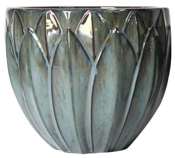 Dehner Keramik-Topf Kassandria, rund, türkis