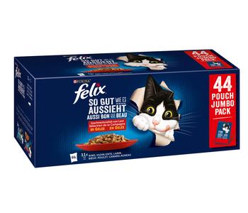 PURINA felix® Nassfutter für Katzen So gut wie es aussieht, 44 x 85 g