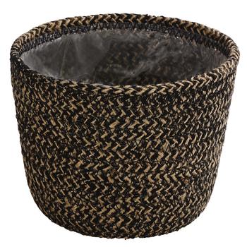 Dehner Jute-Korb Selin, rund, schwarz - Jute