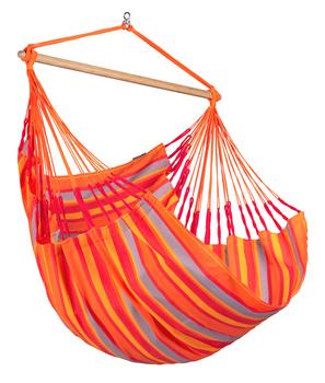 La Siesta Hängestuhl Domingo, Rot - Bambus / Polypropylen Edelstahl