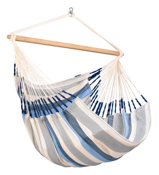 La Siesta Hängestuhl Kingsize Domingo, Hellblau - Bambus, Polypropylen, Edelstahl