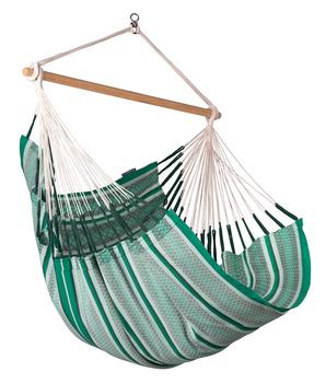 La Siesta Hängestuhl Habana, Grün - Baumwolle / Edelstahl Bambus
