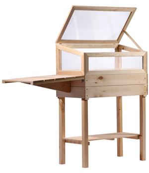Dobar Frühbeet Kiefer, Hellbraun - Kiefernholz, Polycarbonat