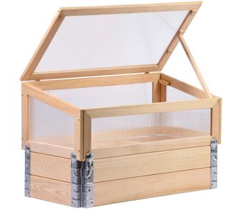 Dobar Frühbeet, Hellbraun - Kiefernholz, Polycarbonat