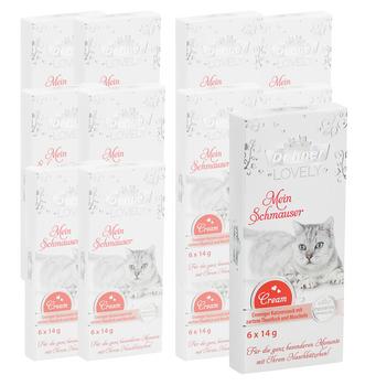 Dehner Premium Lovely Katzensnack Cream Mein Schmauser, 12 x 6 x 14 g