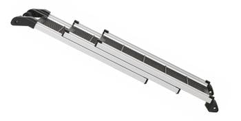 kleinmetall Hunderampe Dogwalk XL, ca. B84-193/H11/T41 cm, Schwarz - Aluminium / Kunststoff