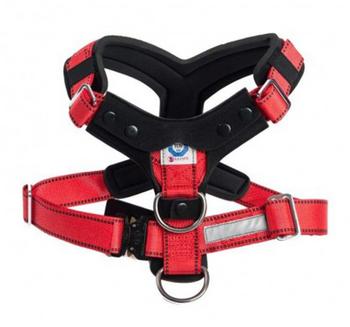 kleinmetall Hundesicherheitsgurt Allsafe Comfort, Rot - Polyester / Stahl