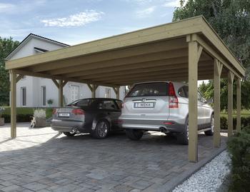 Weka Doppelcarport 609, Natur