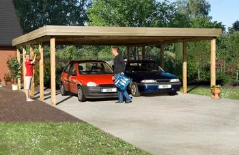 Weka Doppelcarport 609, Natur