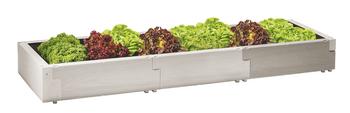 Juwel Erweiterungsset Hochbeet Timber, Grau - Aluminium / Kunststoff