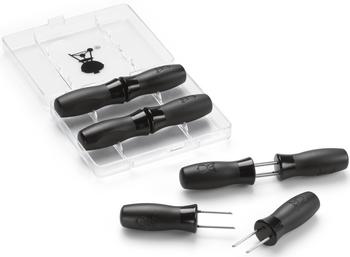 2 x Weber Maiskolbenhalter-Set, 8-teilig, Schwarz, Silber - Edelstahl, Nylon - Mindestbestellmenge: 2 Stk.