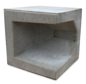 Diephaus U-Eckstein, Grau - Beton