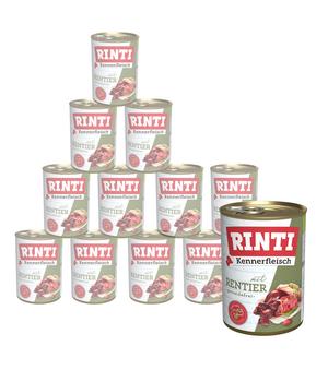 RINTI Kennerfleisch Nassfutter für Hunde, 12 x 400 g