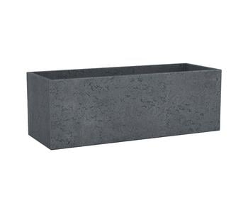 Scheurich Kunststoff-Kasten C-Cube Long, rechteckig, Schwarz - Polyethylen