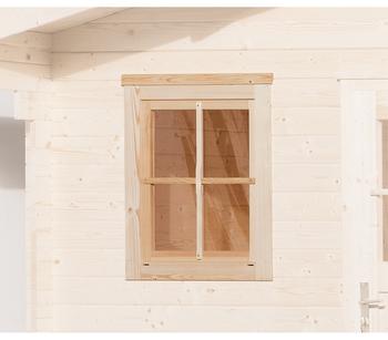 Weka Einzelfenster für Gartenhaus 21, 69x79cm, Natur - Fichtenholz