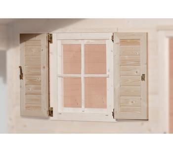 Weka Fensterladen 2-seitig für Fenster 69 x 79 cm