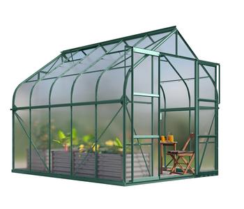 Vitavia Gewächshaus Saturn 8300 HKP, inkl. Stahlfundamentrahmen, ca. B264/H255/T321 cm