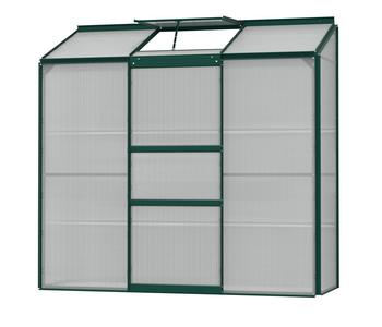Vitavia Gewächshaus Iris 1300 HKP, ca. B193/H182/T69 cm, Dunkelgrün - Aluminium / Polycarbonat