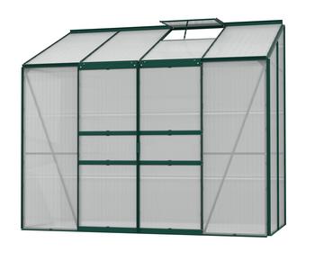 Vitavia Gewächshaus Iris 3300 HKP, ca. B255/H222/T132 cm, Dunkelgrün - Aluminium / Polycarbonat