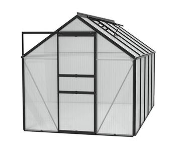 Vitavia Gewächshaus Pollux 6200 HKP, ca. B195/H197/T321 cm, Schwarz - Aluminium / Polycarbonat