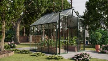 Vitavia Gewächshaus Phönix 6700 ESG/NSG, inkl. Fundament, ca. B257/H254/T261 cm