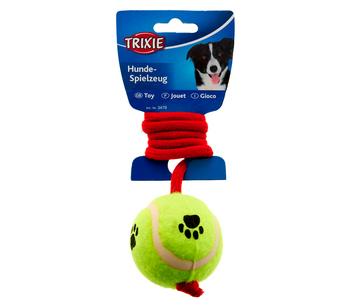 Trixie Hundespielzeug Tennisball am Seil, 50 cm