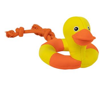 Dehner Lieblinge Wasserspielzeug Swimming Ring, ca. B44/H16,5/T15,5 cm, Gelb / Orange - Polyester