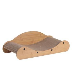 Dehner Lieblinge Kratzpappe Carino, ca. B59/H18/T24 cm, Hellbraun - Papier / MDF