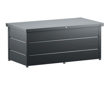 Hörmann Gartenbox Juno Modern 1620, 700 Liter, ca. B166/H72,5/T87,5 cm, Anthrazit - Stahl / Blech