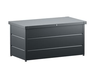 Hörmann Gartenbox Juno Modern 1320, 400 Liter, ca. B136/H72,5/T67,5 cm, Anthrazit - Stahl / Blech