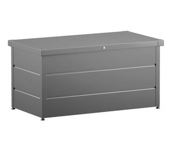 Hörmann Gartenbox Juno Modern 1320, 400 Liter, ca. B136/H72,5/T67,5 cm, Graualuminium - Stahl / Blech