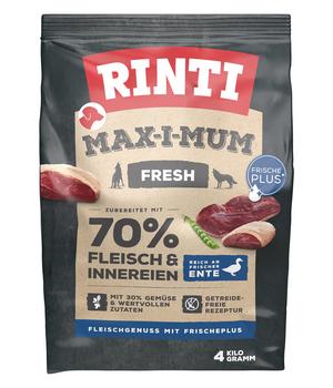 Rinti Trockenfutter für Hunde MAX-I-MUM Fresh Adult, Ente