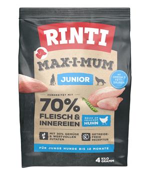 Rinti Trockenfutter für Hunde MAX-I-MUM Junior, Huhn