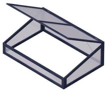 Upyard Frühbeet-Aufsatz, ca. B121,5/H6,5/T80,5 cm, Schwarz - Nadelholz / Kunststoff