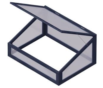 Upyard Frühbeet-Aufsatz, ca. B81,5/H6,5/T60,5 cm, Schwarz - Nadelholz / Kunststoff