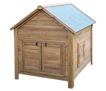 KERBL Kleintierstall, ca. B105/H108/T100 cm, Beige - Holz