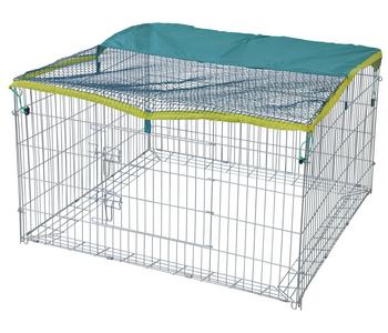 KERBL Freilaufgehege mit Ausbruchsperre, ca. B115/H65/T115 cm