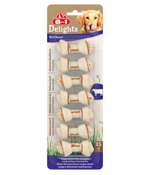 8in1 Hundesnack Kauknochen Beef Delights XS