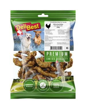 DeliBest Premium Hundesnack Hähnchenhälse, 250 g